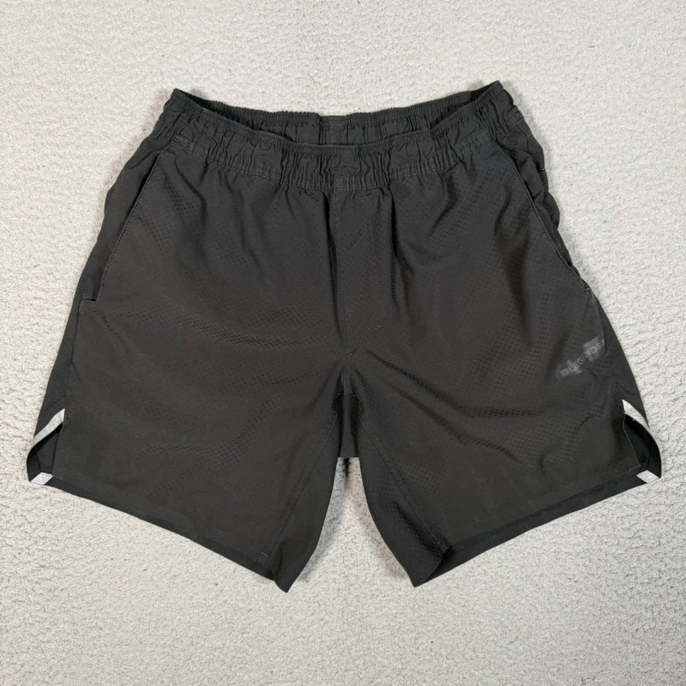 Legends Shorts Mens Small Black Luka Elastic Waist Drawstring Running Gym Logo